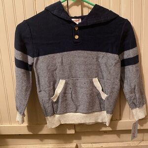 Cat and Jack Long sleeve hooded boys shirt new with tag 5T